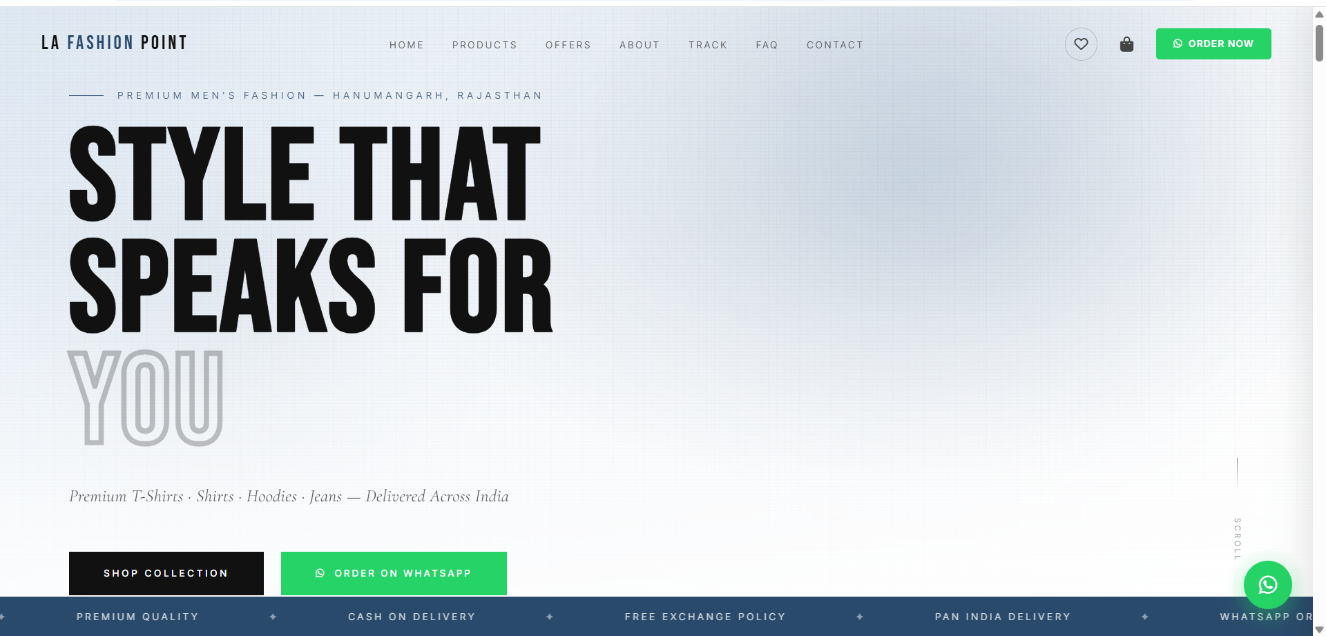 LaFashionPoint Customer Website