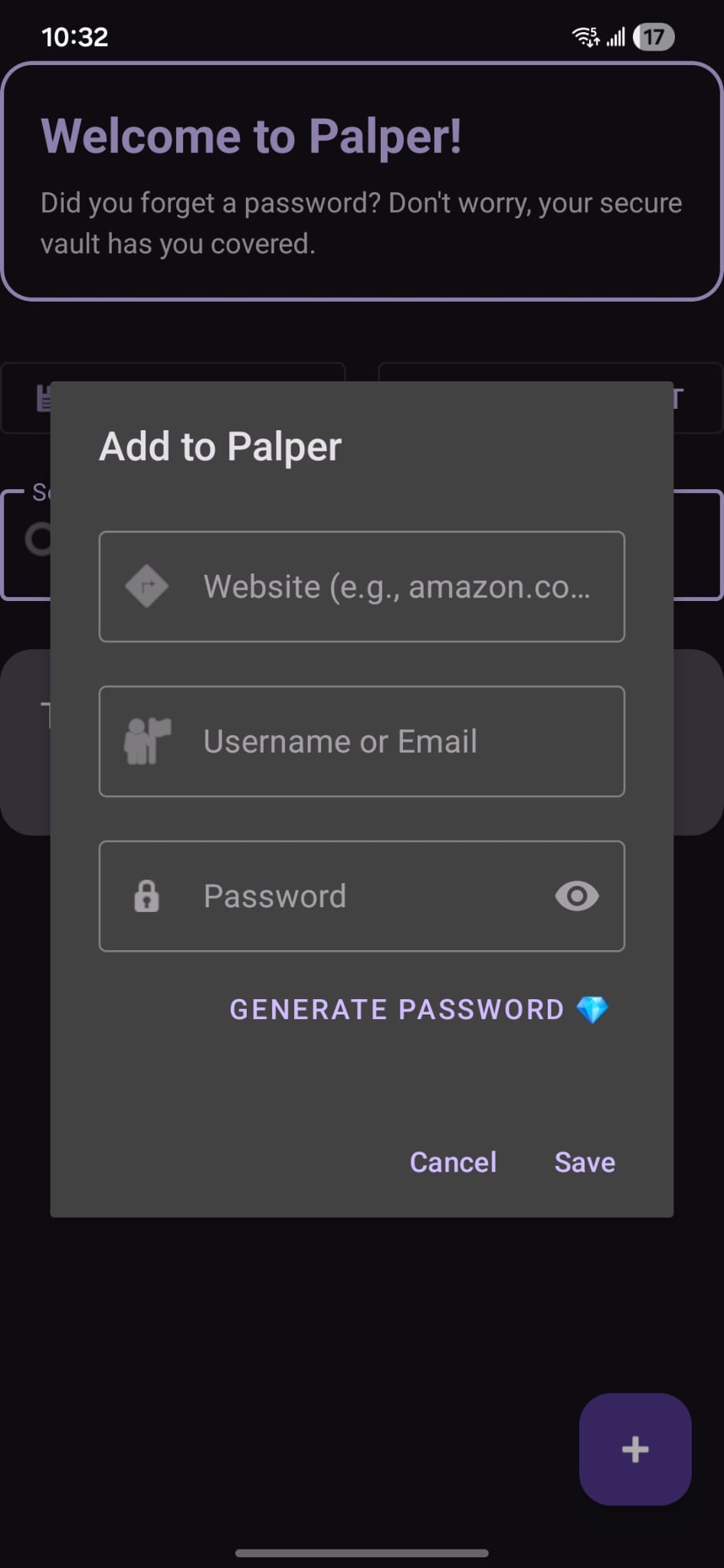 Palper Vault Interface